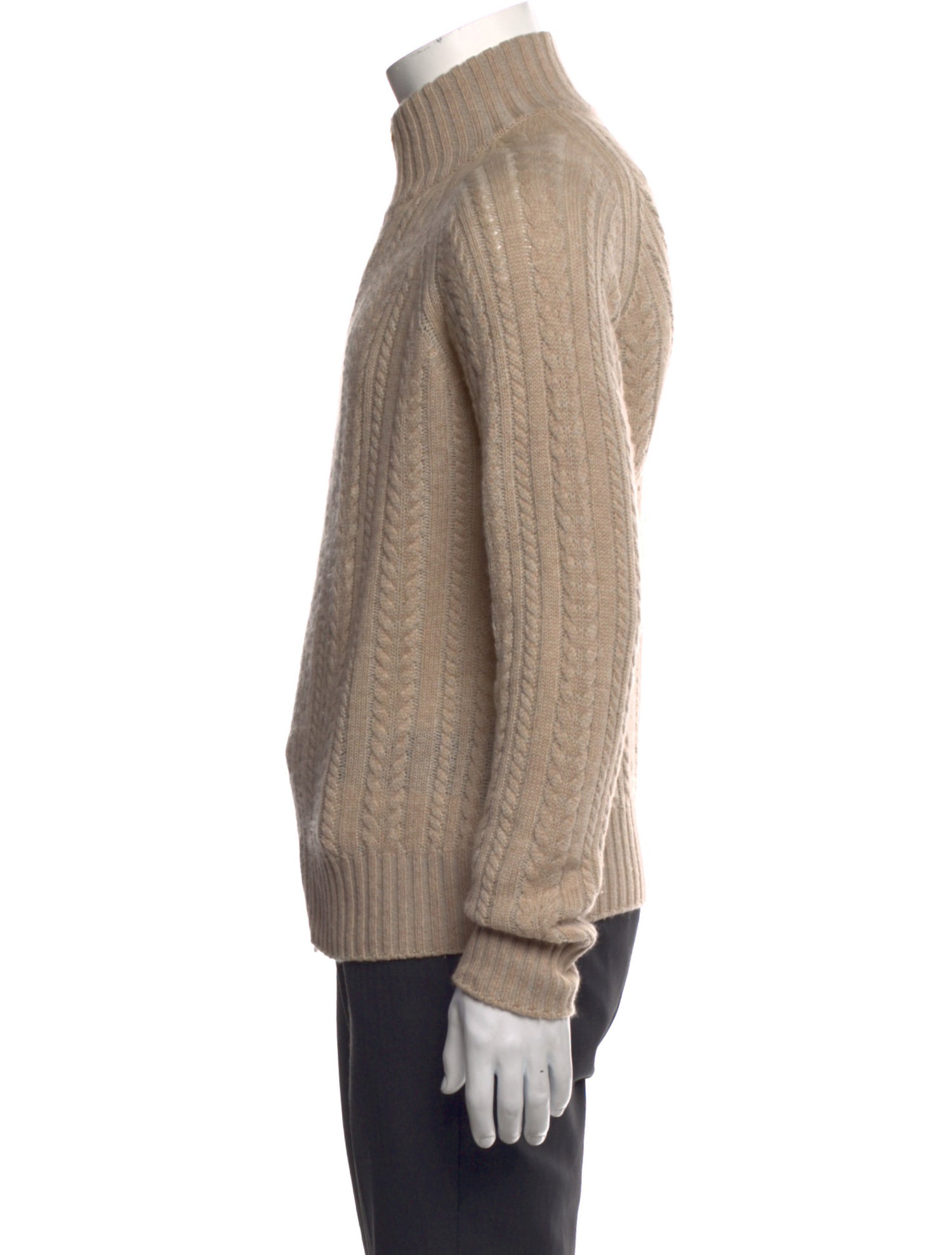 Loro Piana Baby Cashmere Turtleneck Cardigan