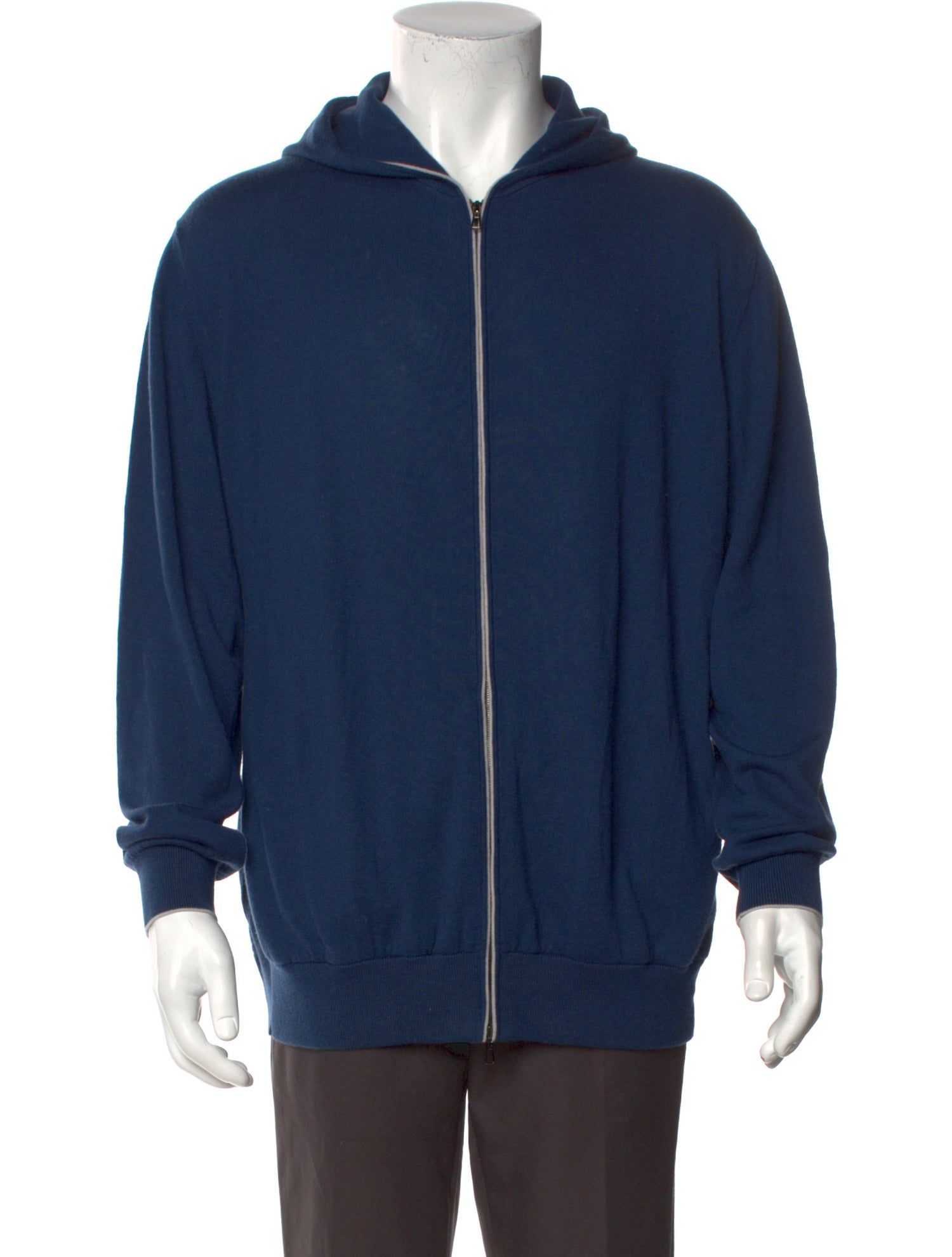Loro Piana V-Neck Long Sleeve Hoodie