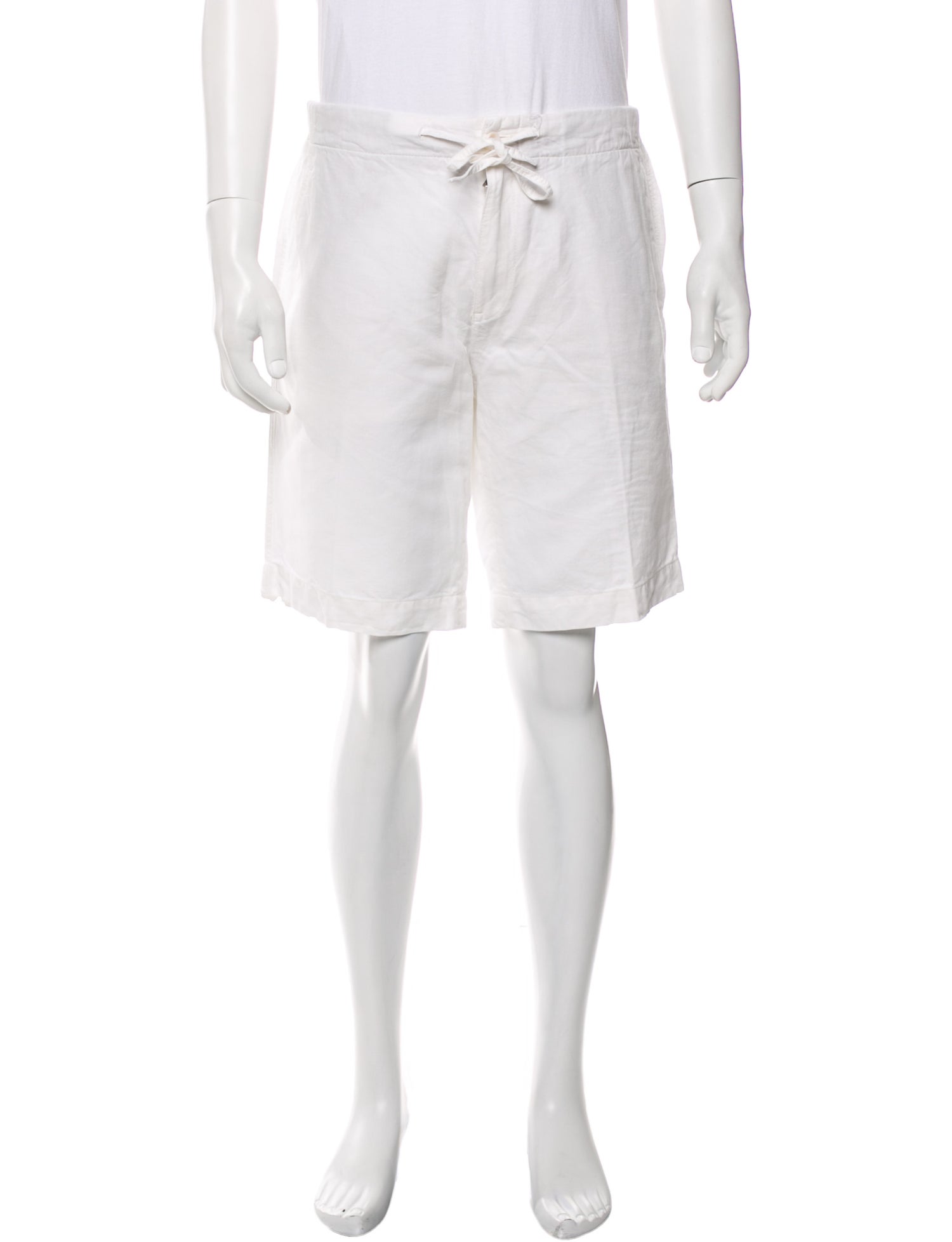 Loro Piana Linen Flat Front Shorts