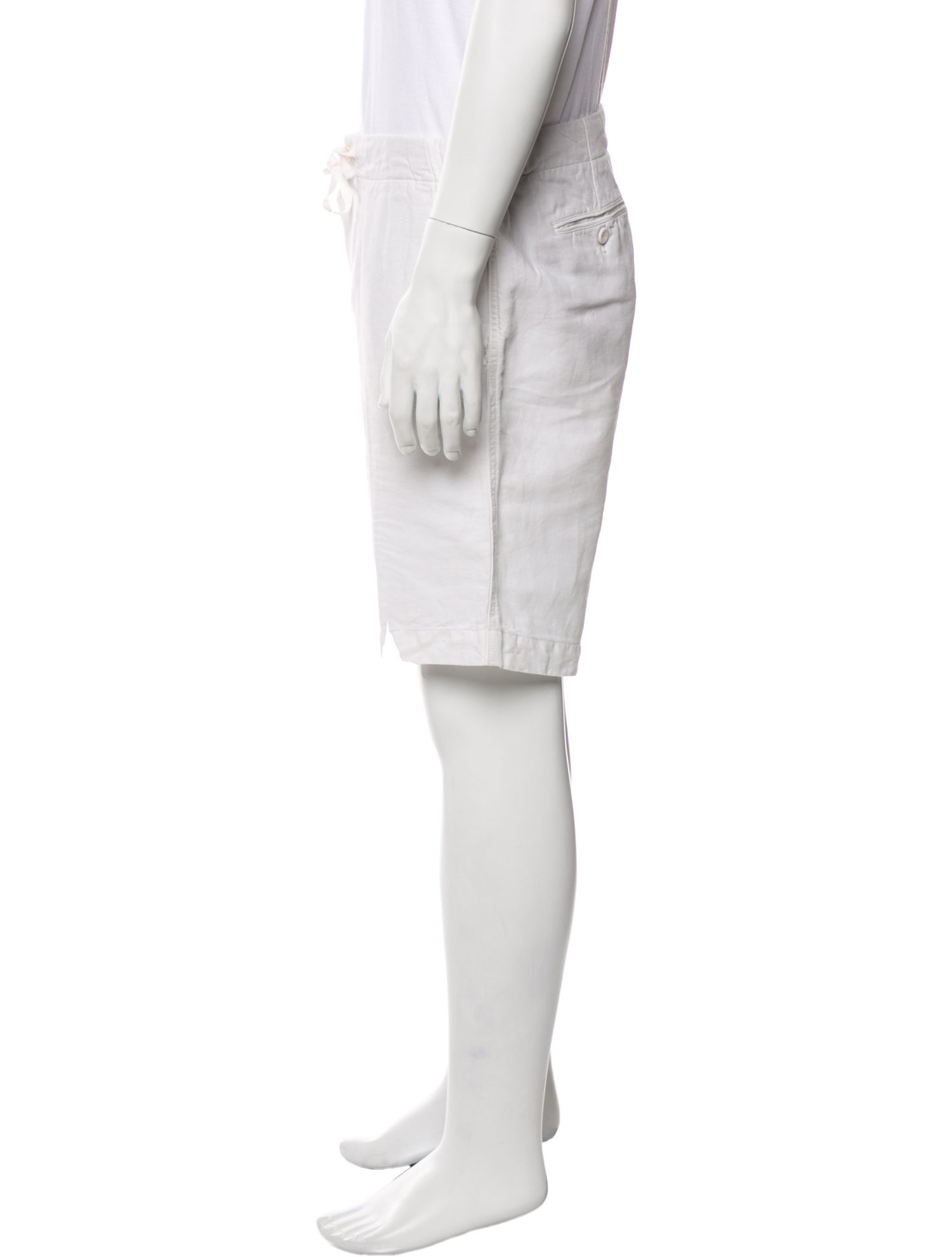 Loro Piana Linen Flat Front Shorts