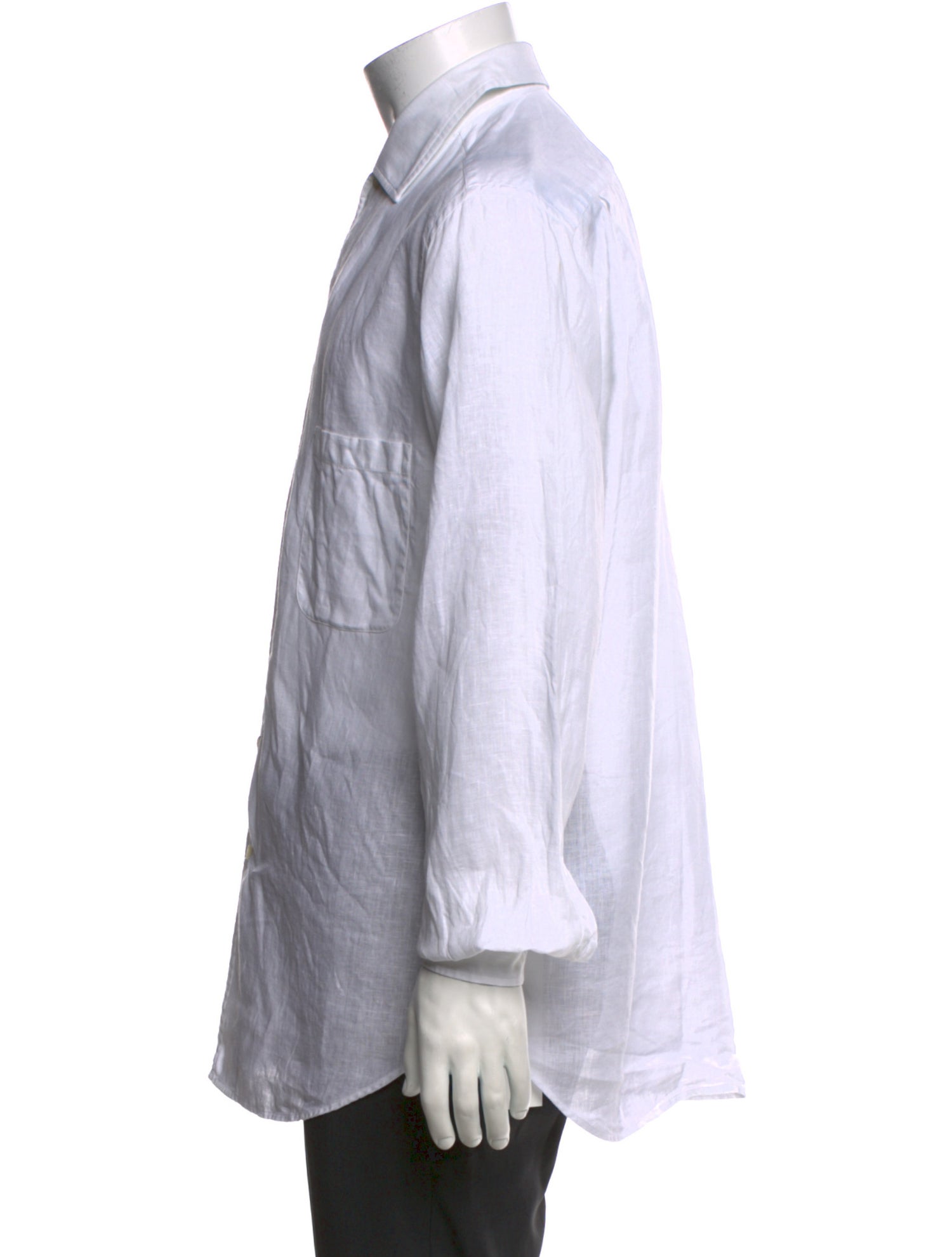 Loro Piana Linen Long Sleeve Dress Shirt