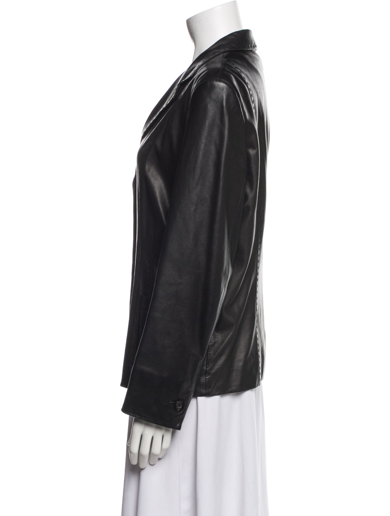 Loro Piana Leather Blazer