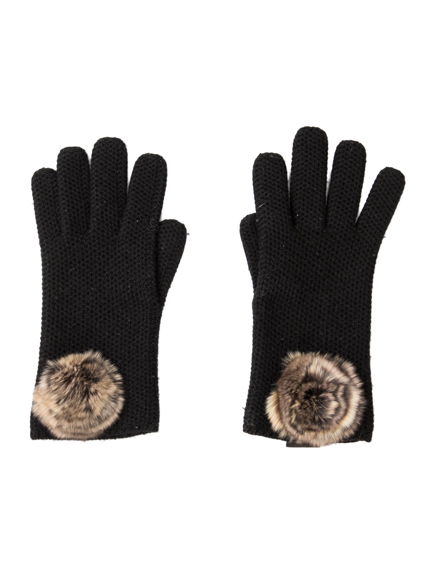 Loro Piana Wool Pom-Pom Gloves