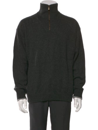 Loro Piana Cashmere Mock Neck Pullover
