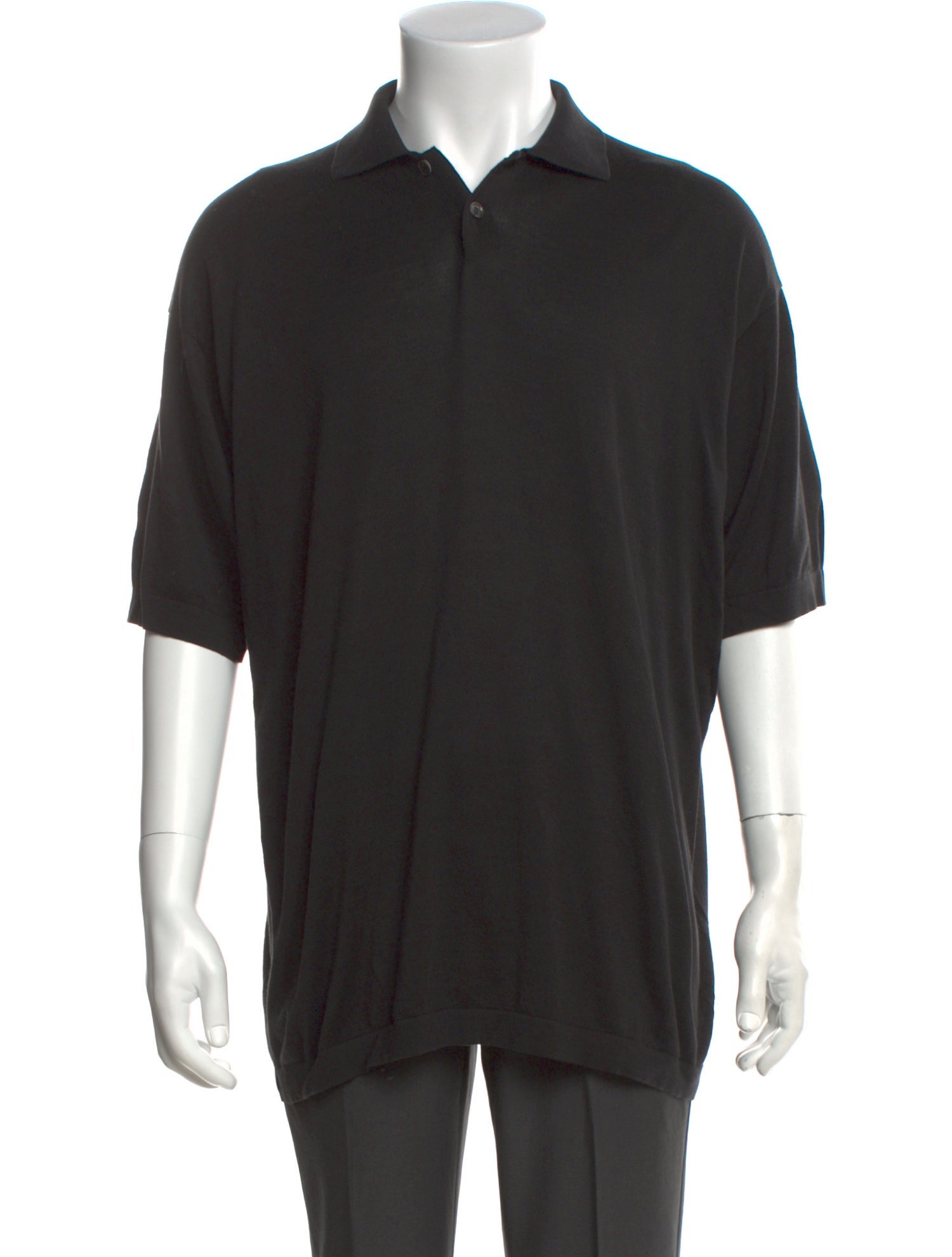 Loro Piana Collar Short Sleeve Polo Sweater