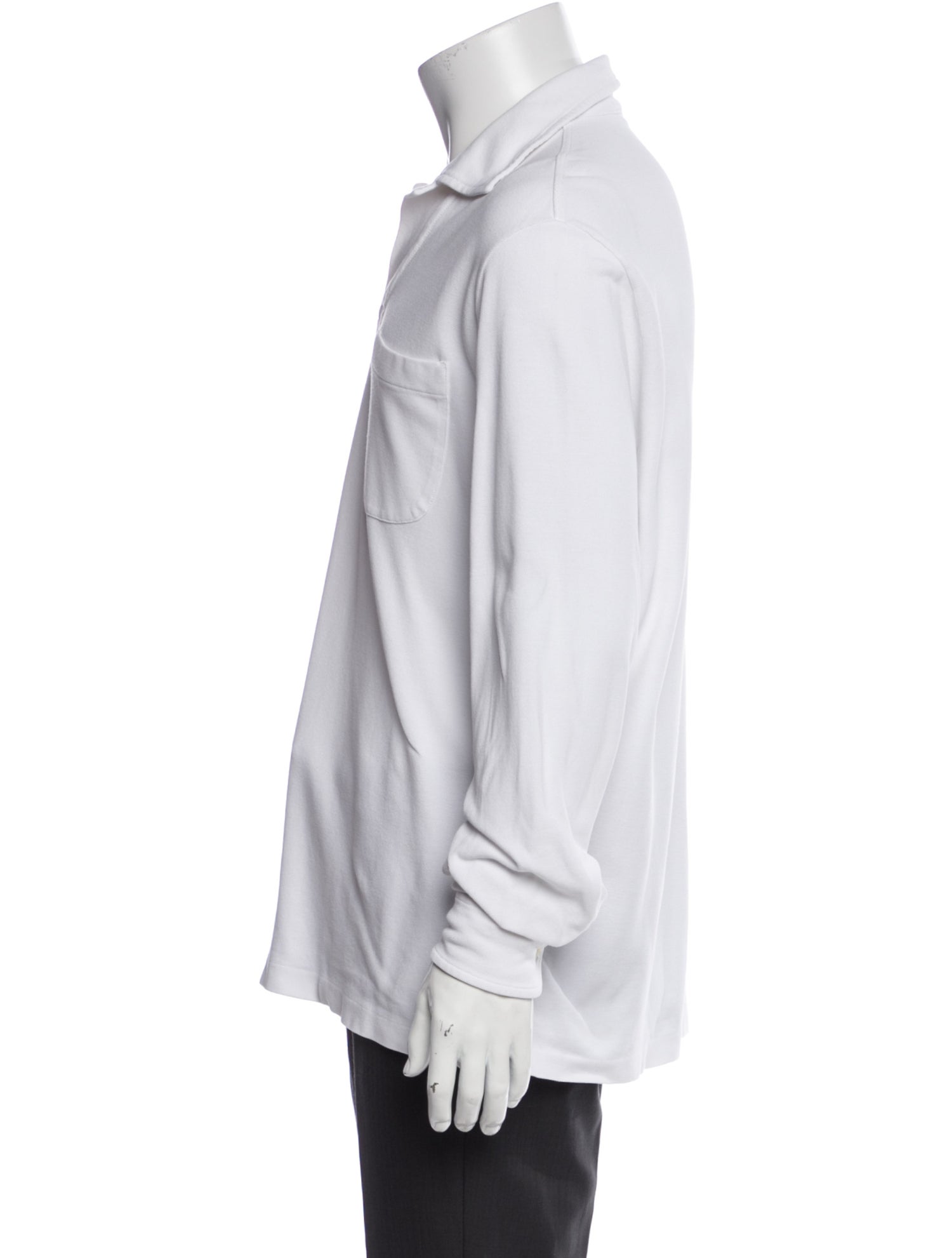 Loro Piana Collar Long Sleeve Polo Shirt