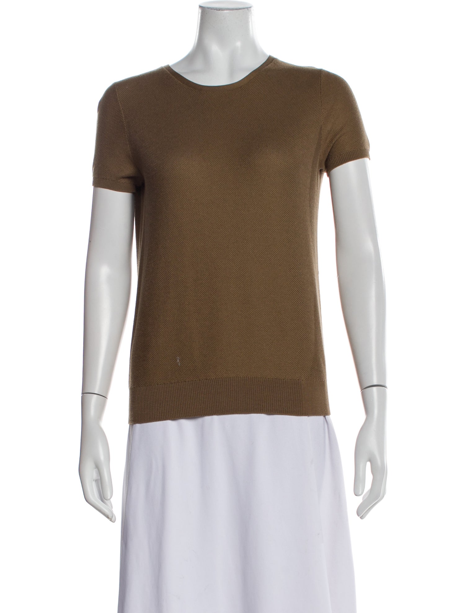 Loro Piana Silk Scoop Neck T-Shirt