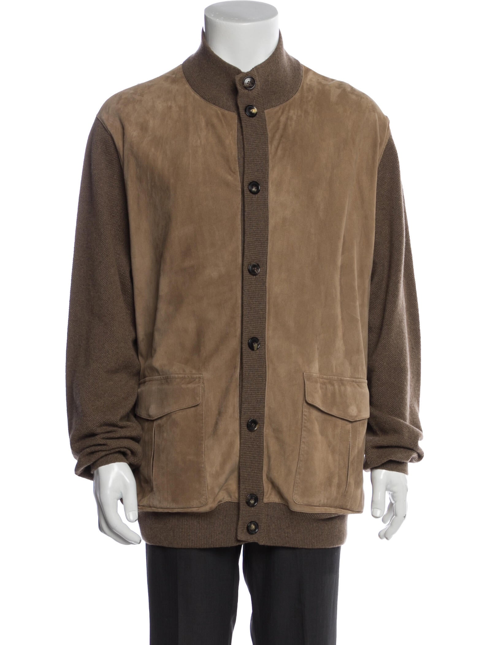 Loro Piana Cashmere Colorblock Pattern Cardigan