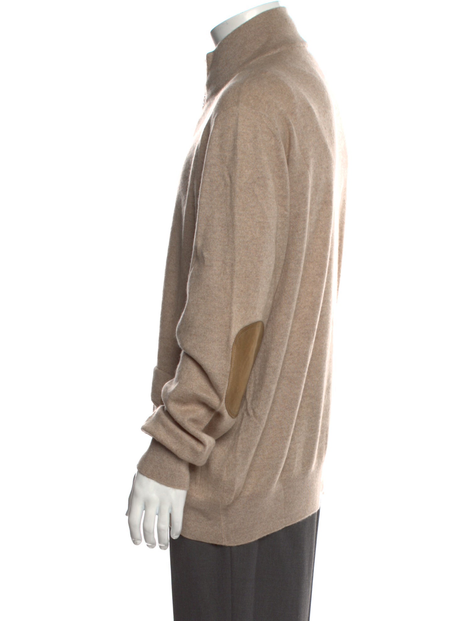 Loro Piana Cashmere Mock Neck Cardigan