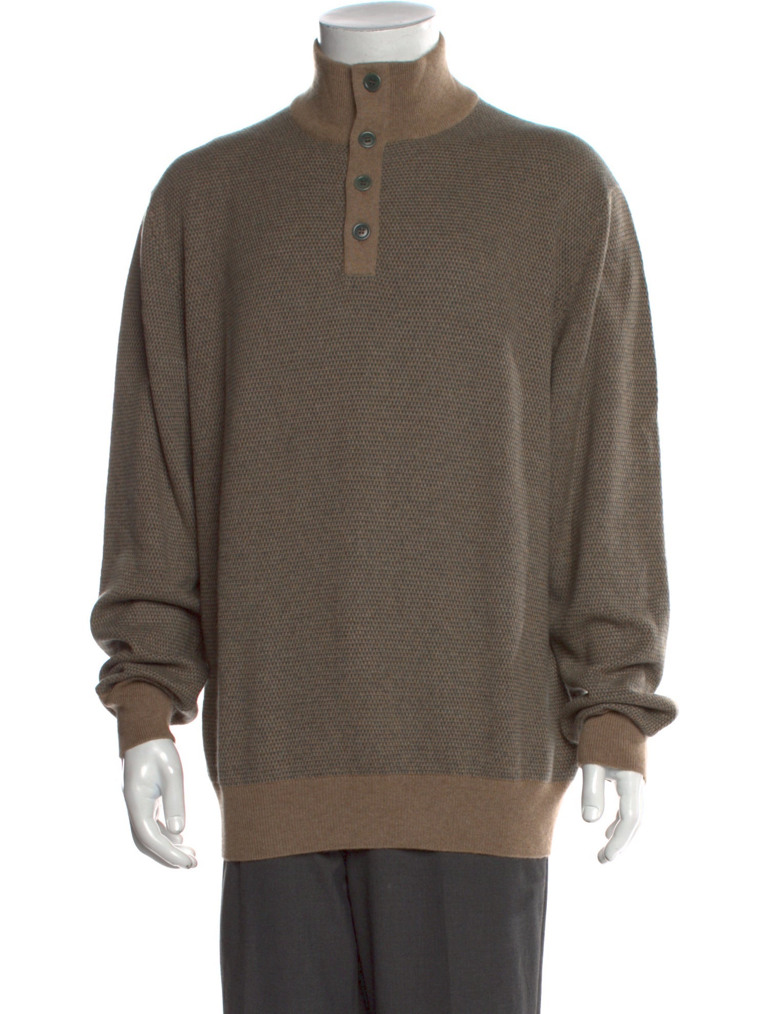 Loro Piana Cashmere Mock Neck Pullover