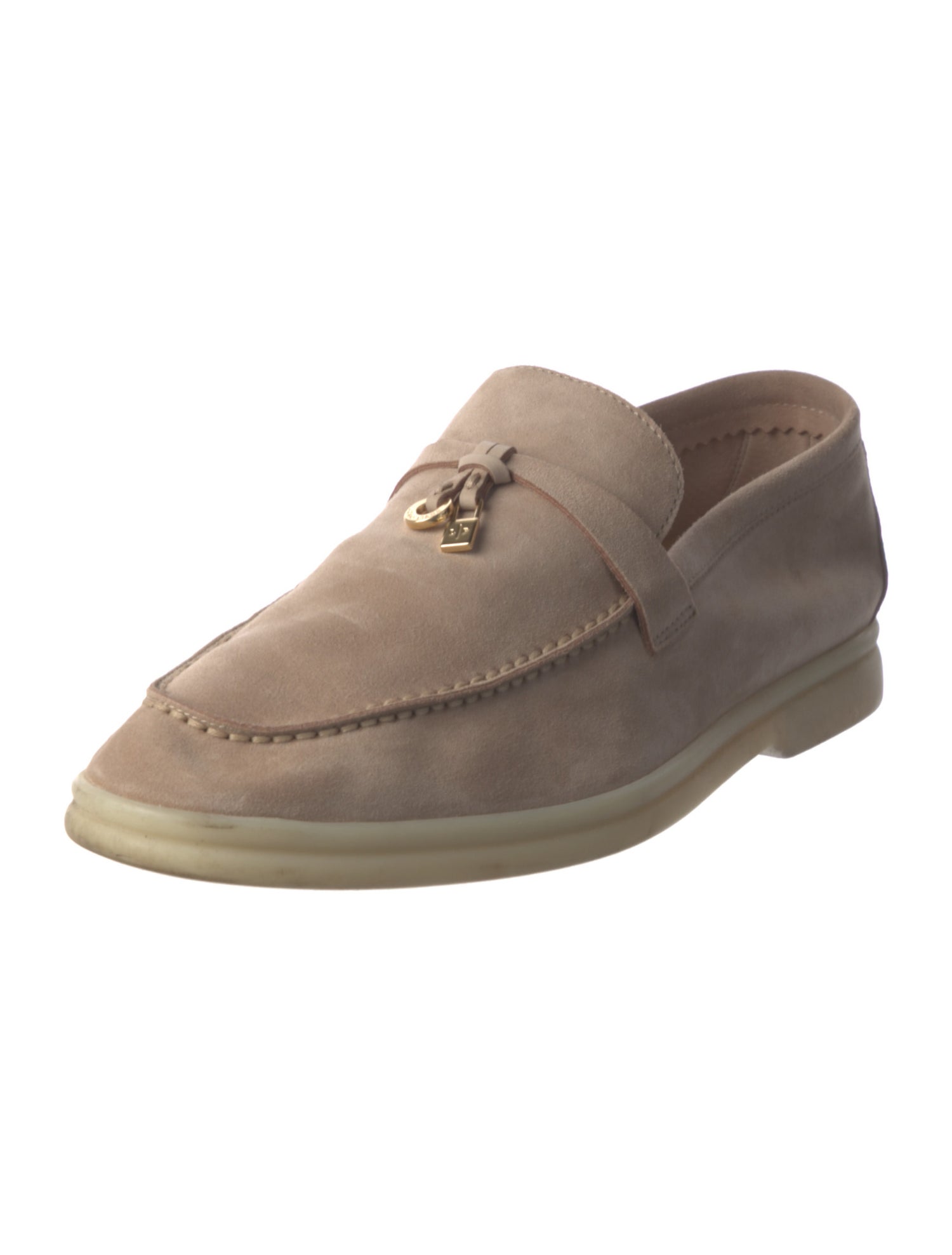 Loro Piana Summer Walk Charms Suede Loafers