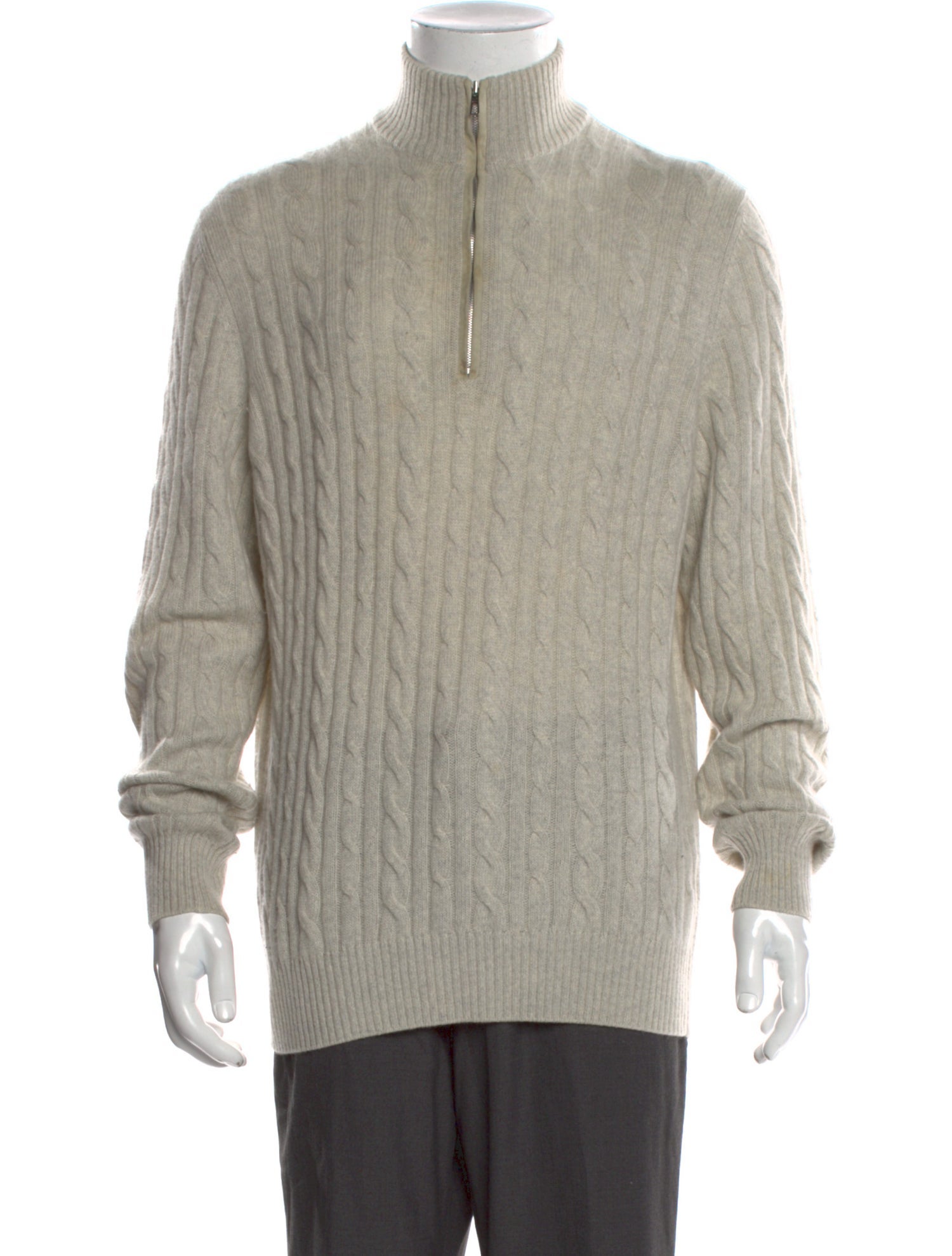 Loro Piana Treccia Baby Cashmere Pullover