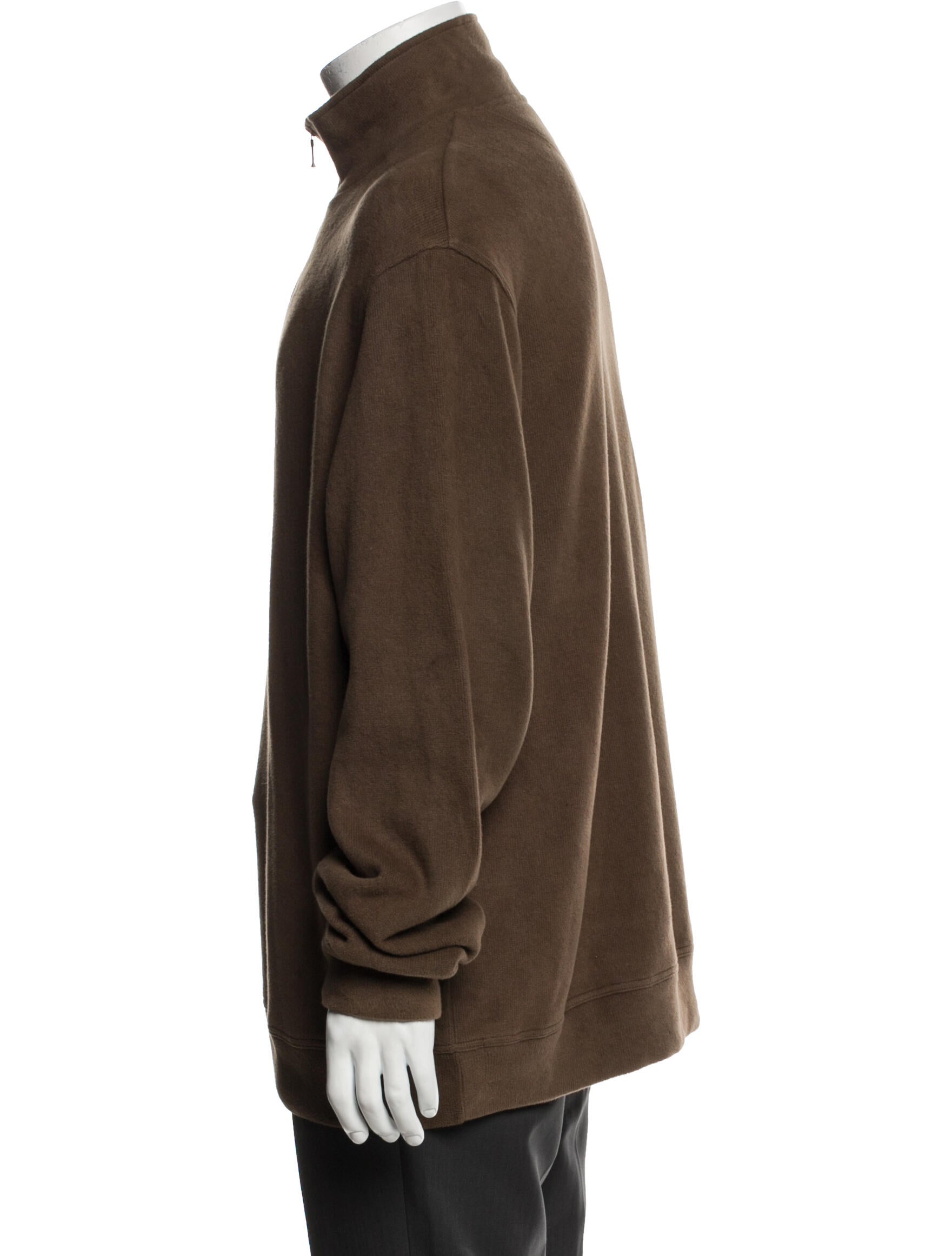 Loro Piana Mock Neck Long Sleeve Sweatshirt