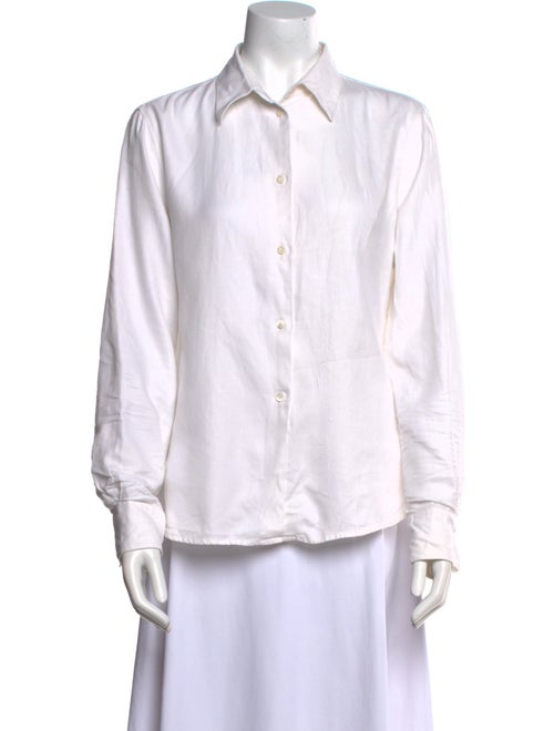 Loro Piana Long Sleeve Button-Up Top