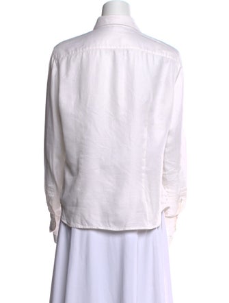 Loro Piana Long Sleeve Button-Up Top