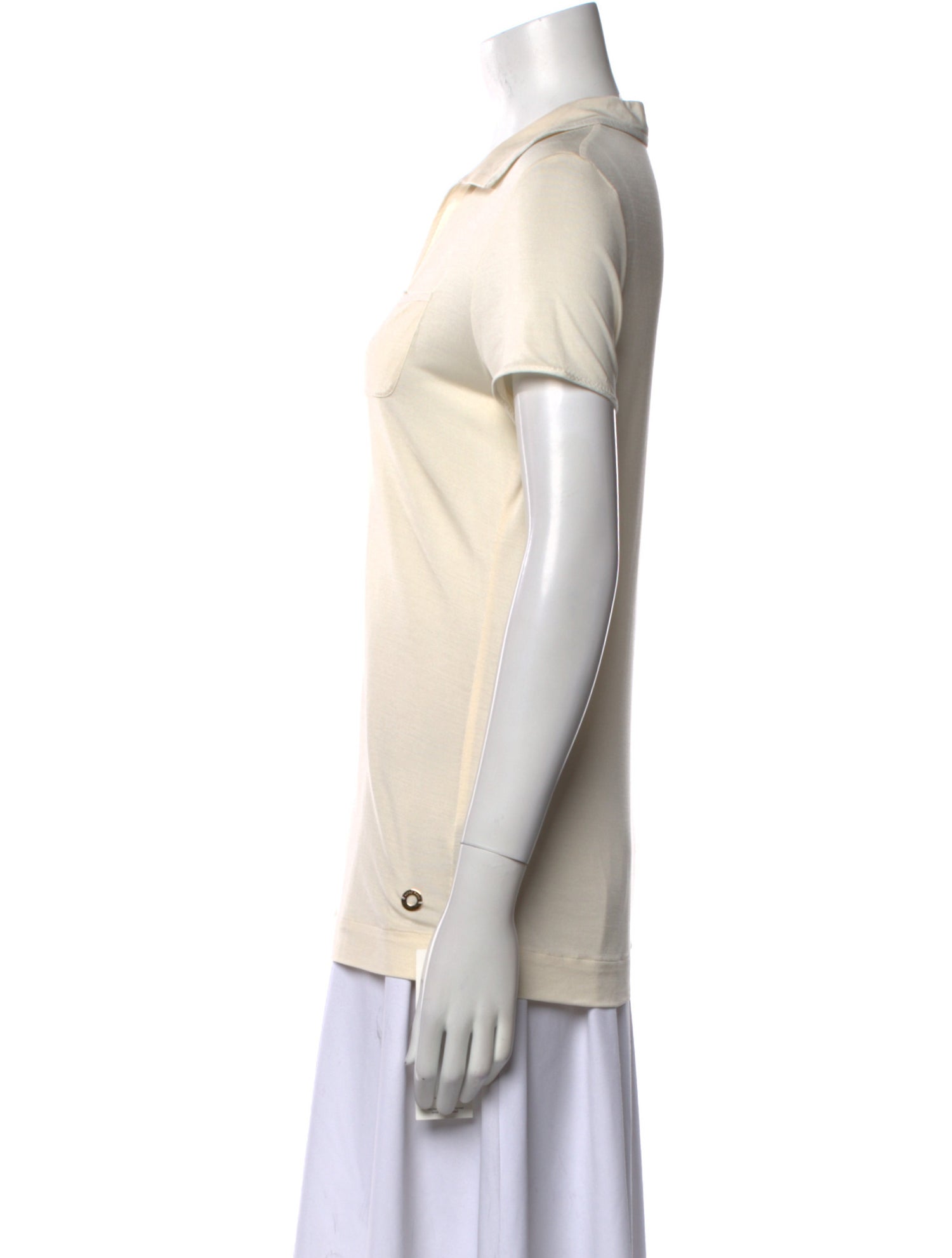 Loro Piana Silk V-Neck Polo