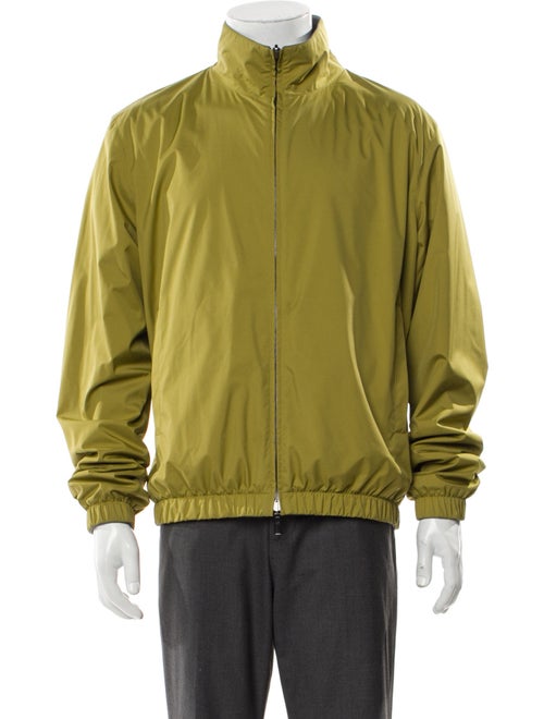 Loro Piana Windmate Green Storm System Reversible Nylon Windbreaker