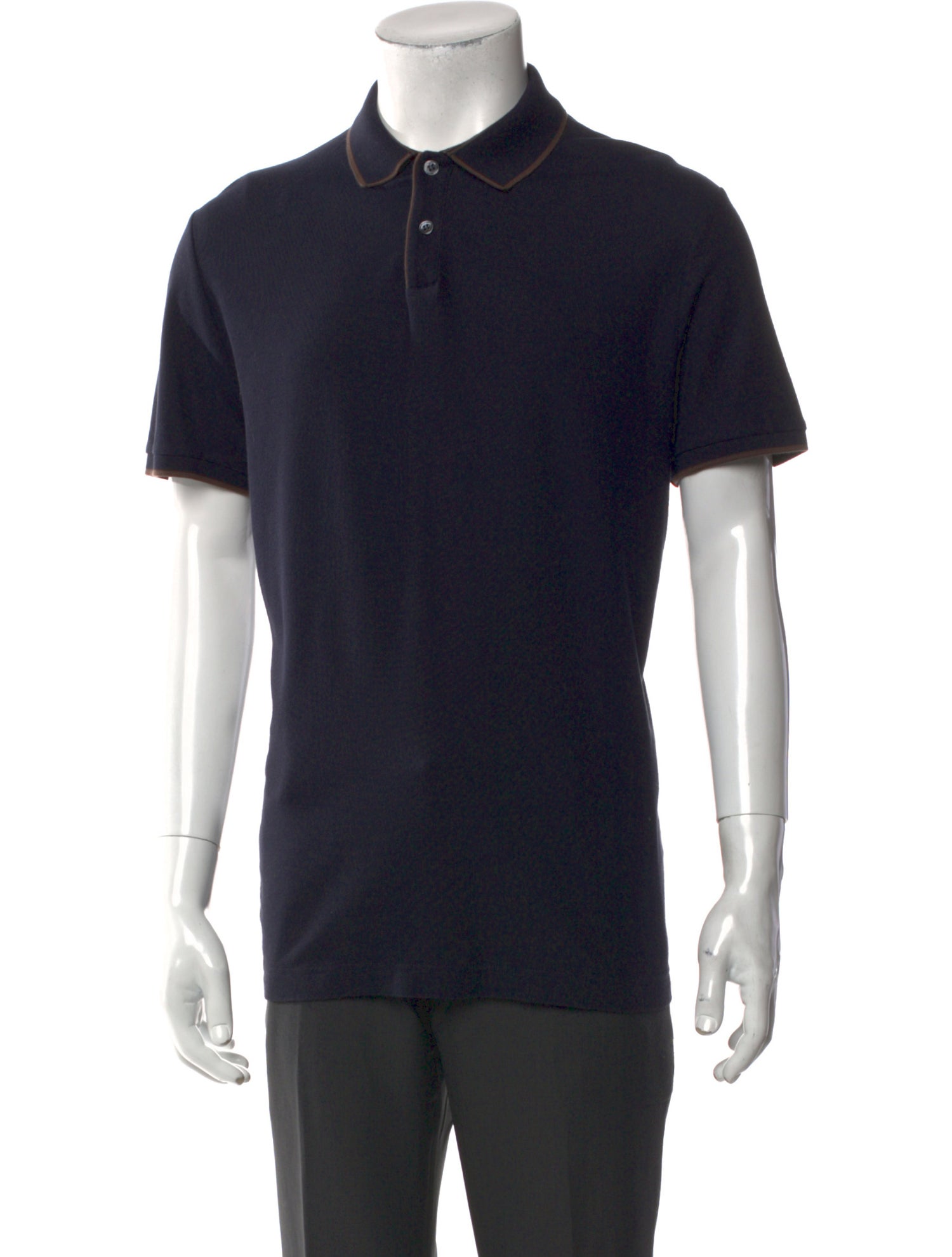 Loro Piana Crew Neck Short Sleeve Polo Shirt