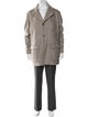 Loro Piana Virgin Wool Striped Overcoat