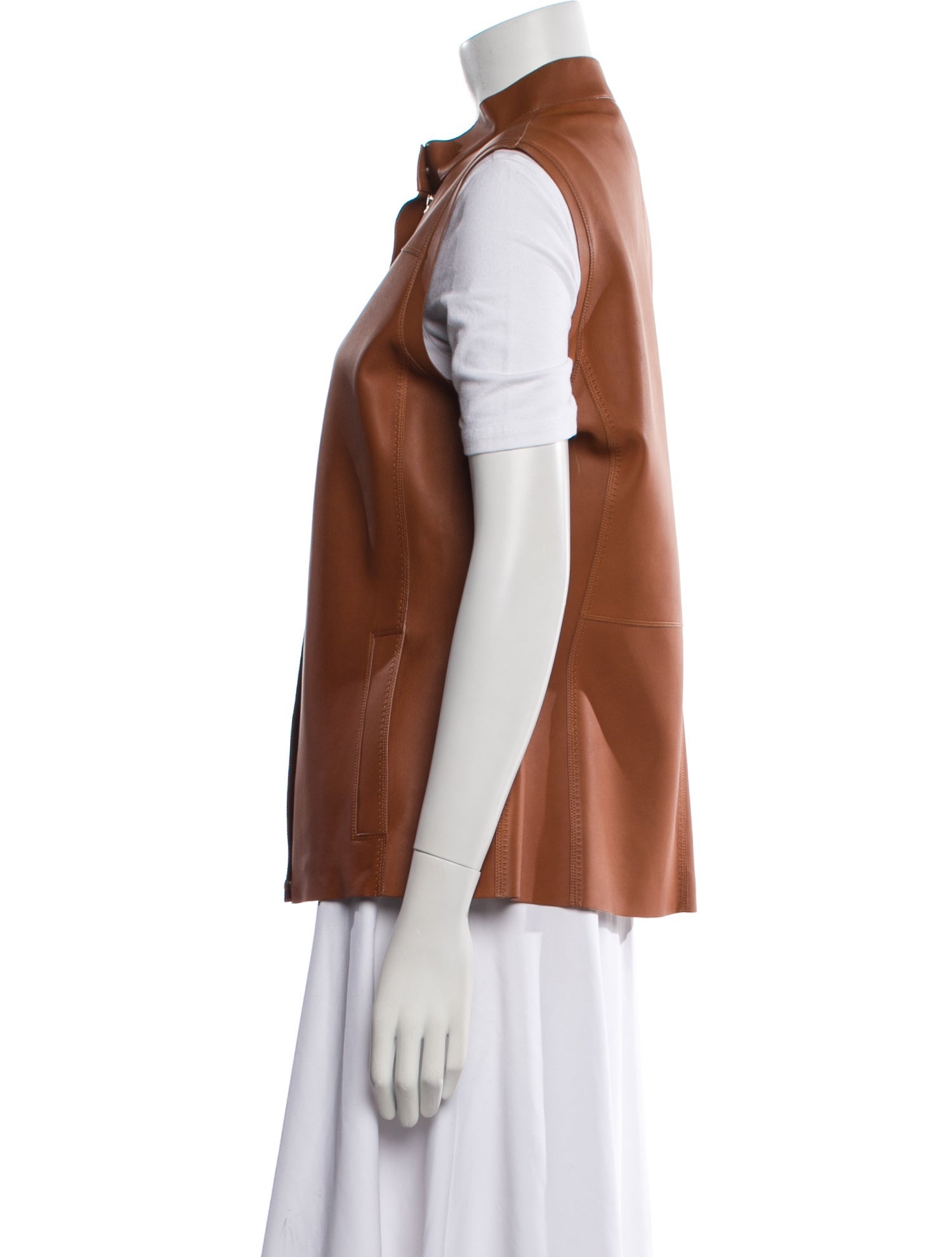 Loro Piana Leather Vest w/ Tags