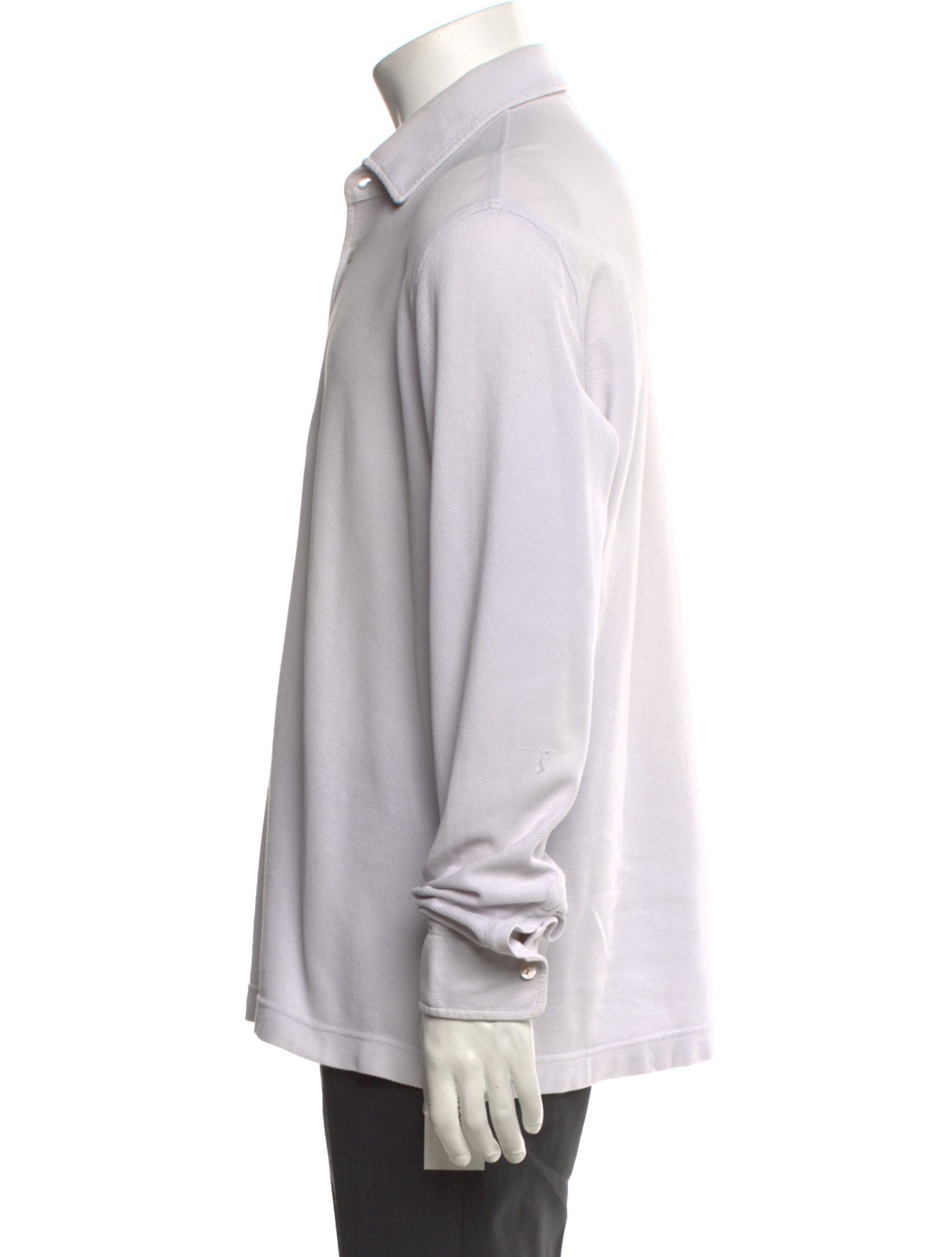 Loro Piana Collar Long Sleeve Polo Shirt