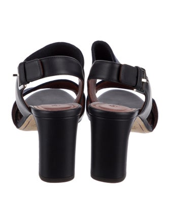 Loro Piana Leather Slingback Pumps