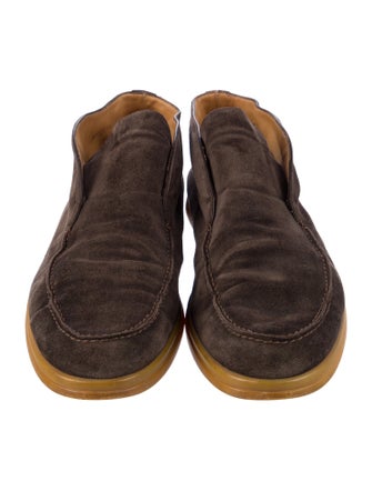 Loro Piana Open Walk Suede Loafers