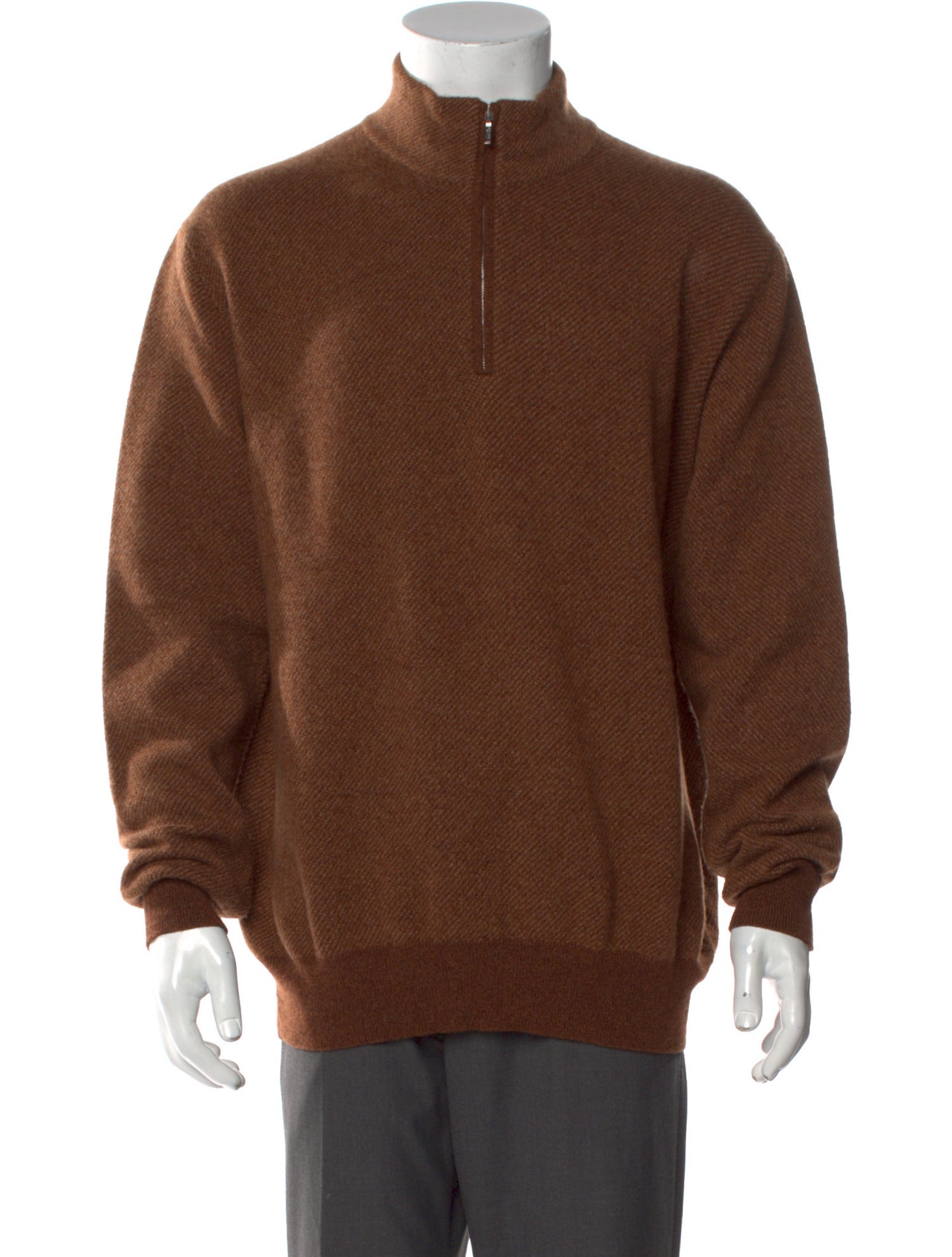 Loro Piana Cashmere Mock Neck Pullover
