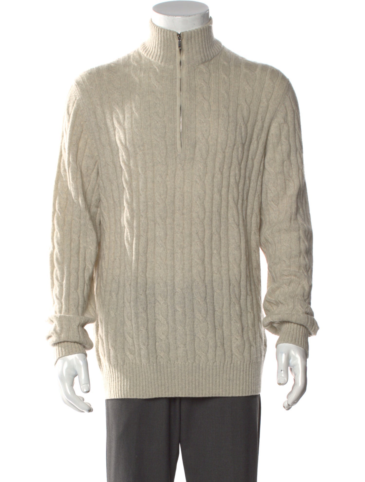 Loro Piana Treccia Baby Cashmere Pullover