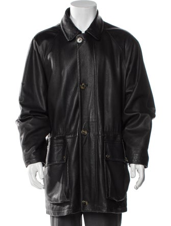 Loro Piana Leather Overcoat