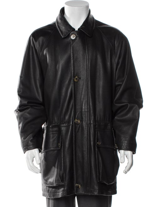 Loro Piana Leather Overcoat