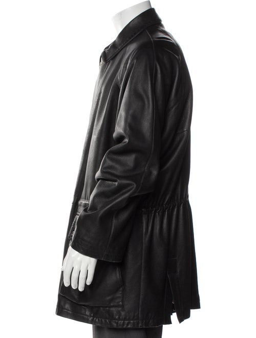 Loro Piana Leather Overcoat