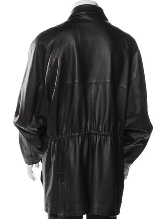 Loro Piana Leather Overcoat