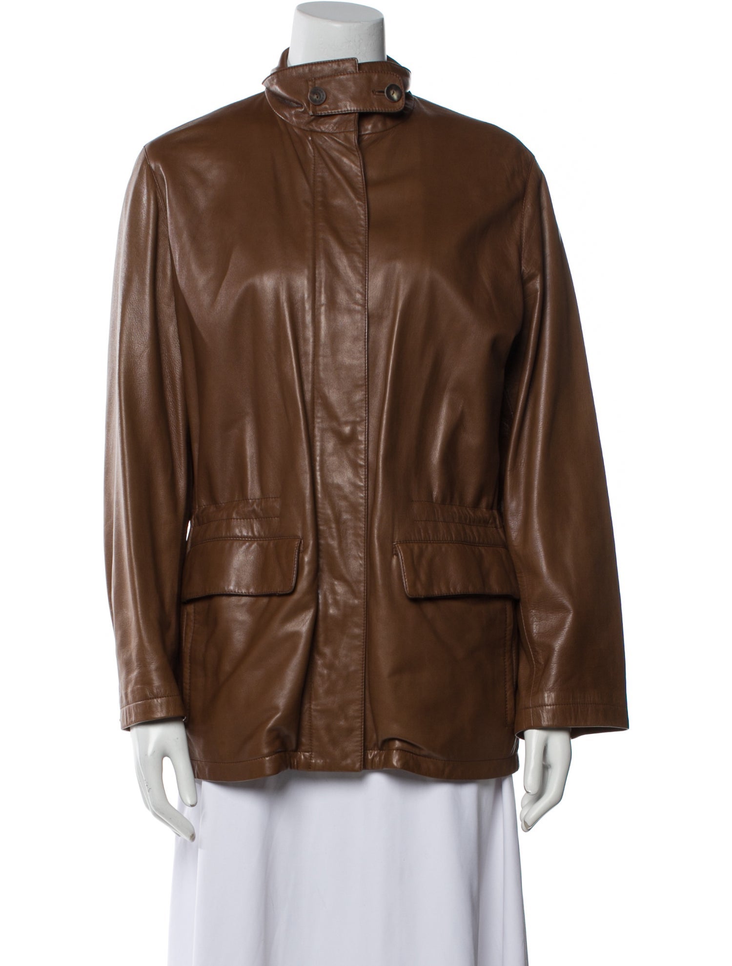 Loro Piana Leather Utility Jacket