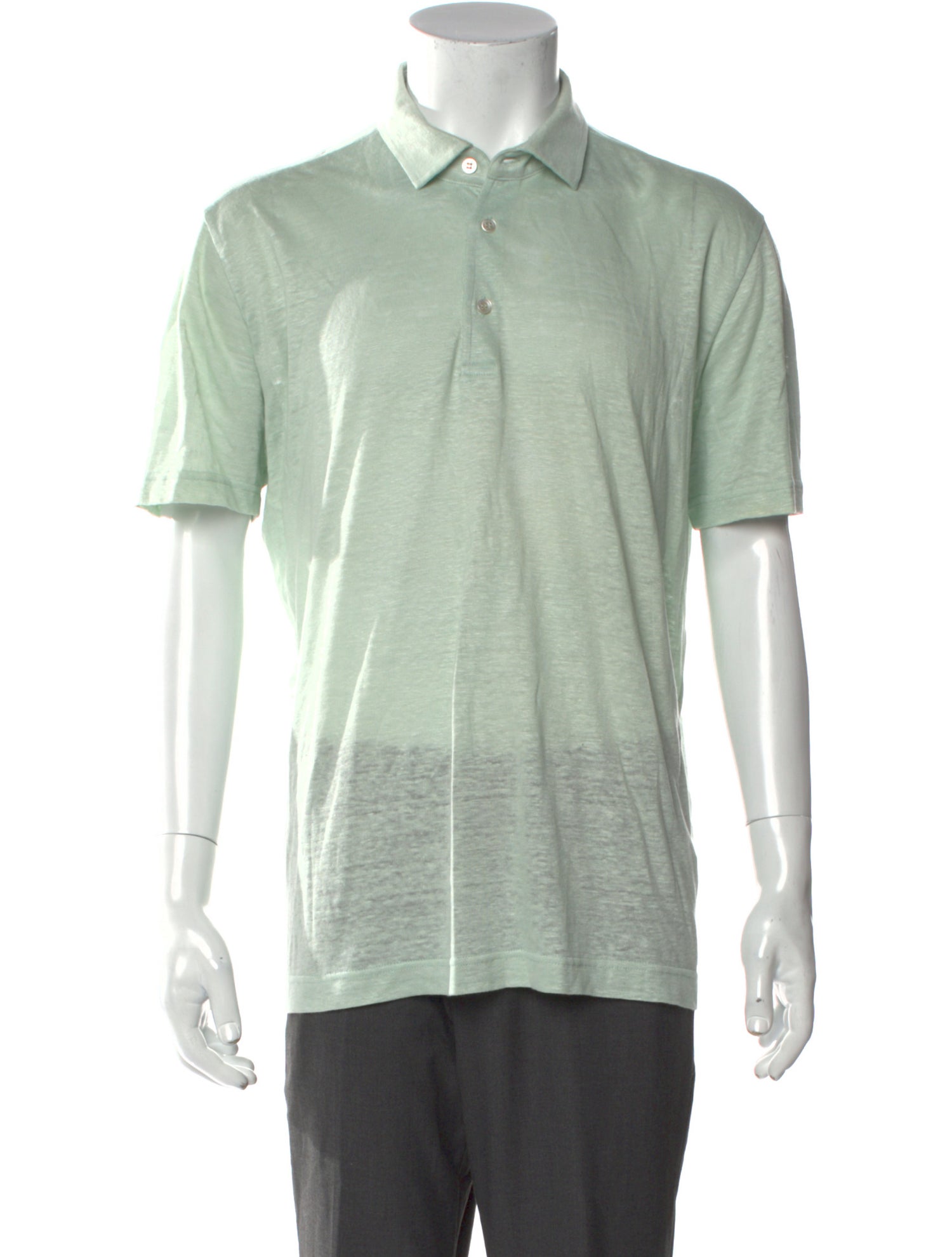Loro Piana Linen Collar Polo Shirt