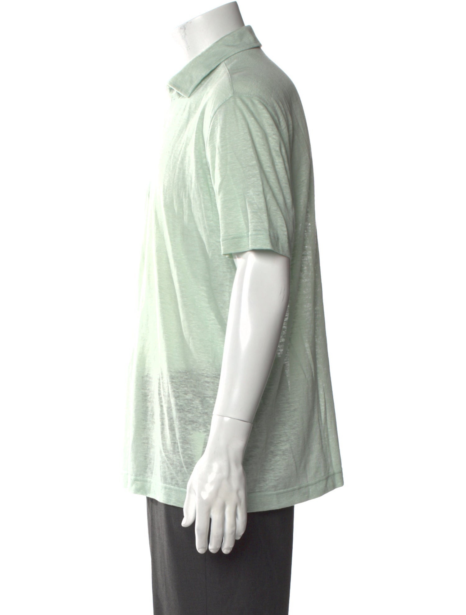 Loro Piana Linen Collar Polo Shirt