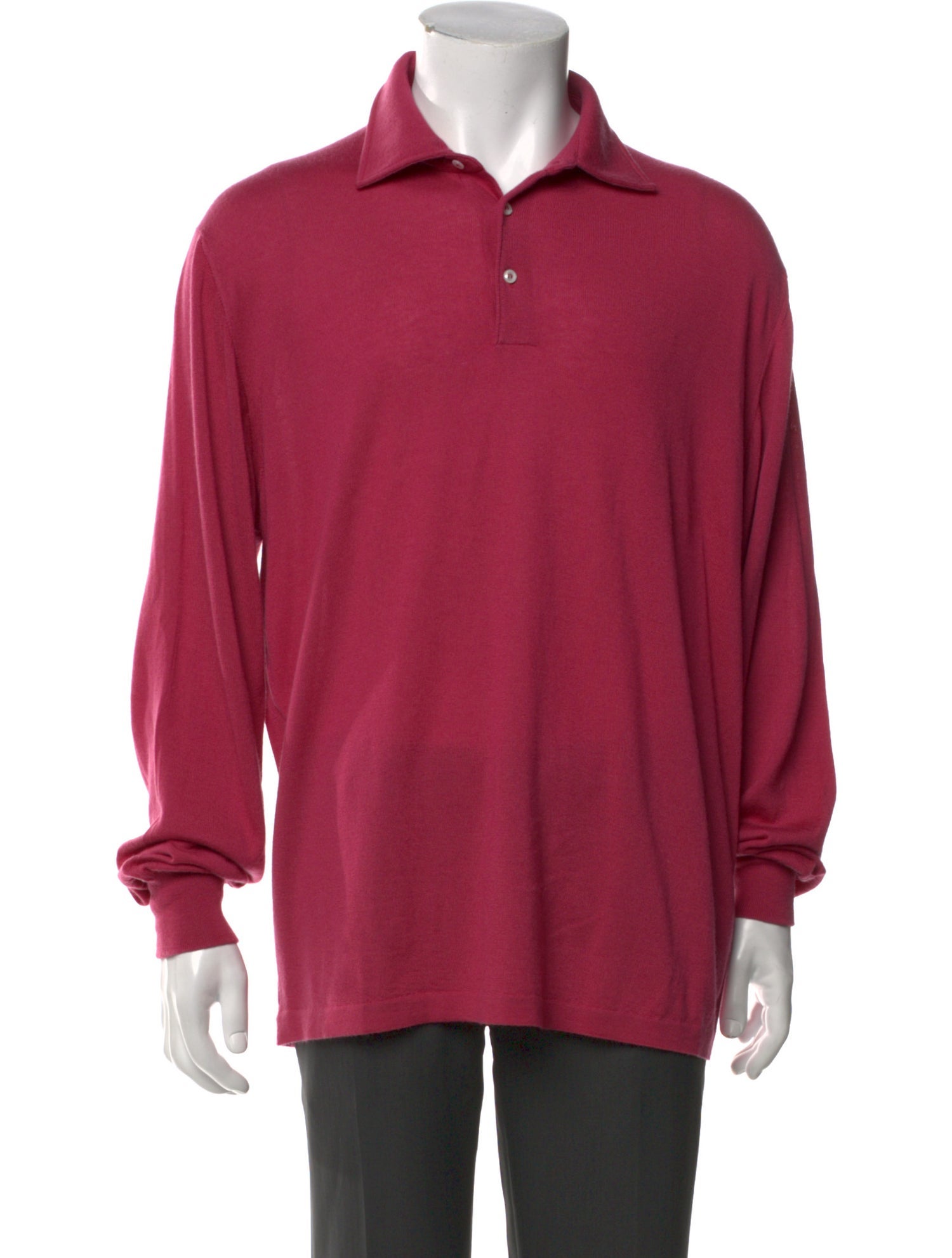 Loro Piana Cashmere Crew Neck Polo Sweater