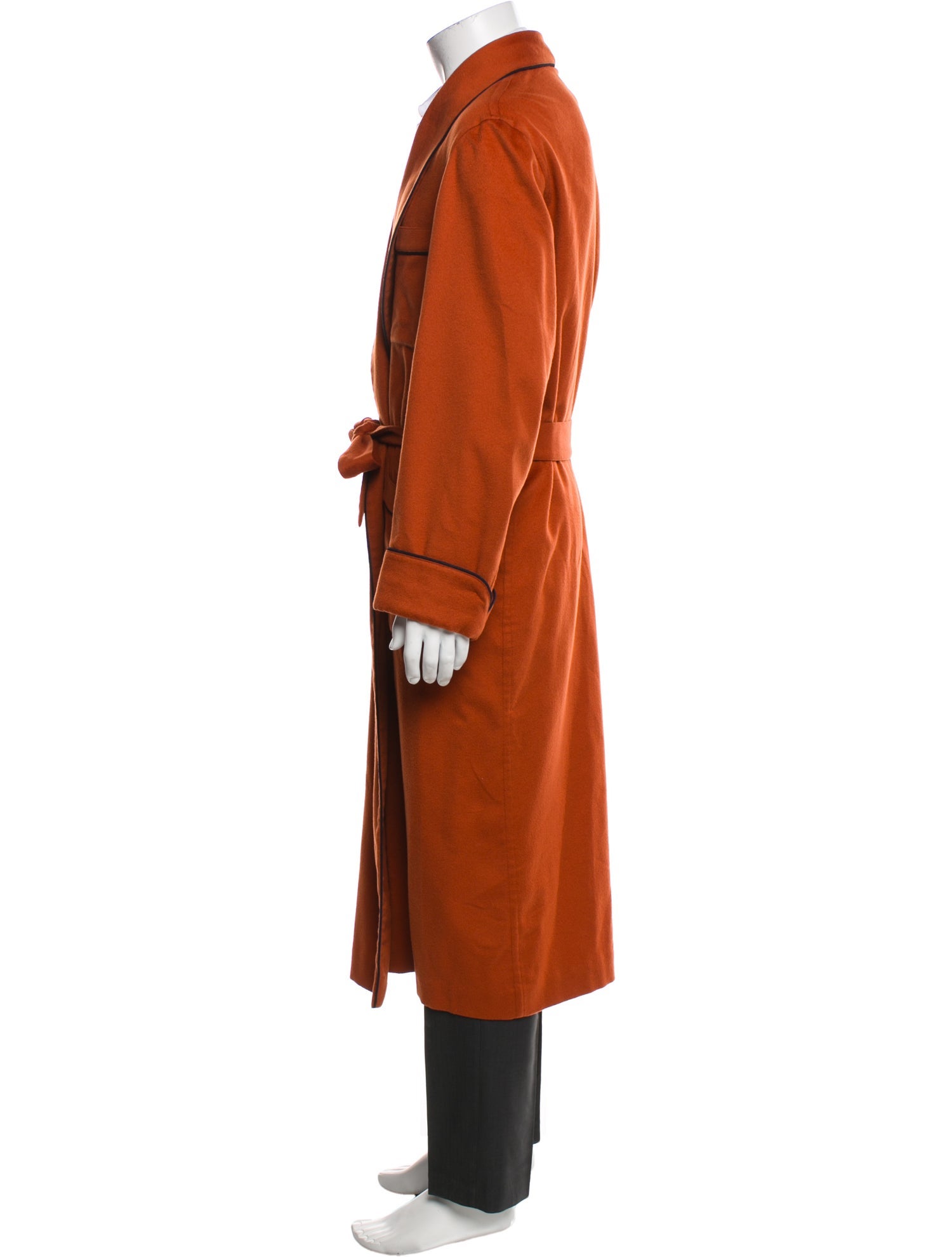 Loro Piana Cashmere Braided Accents Robe