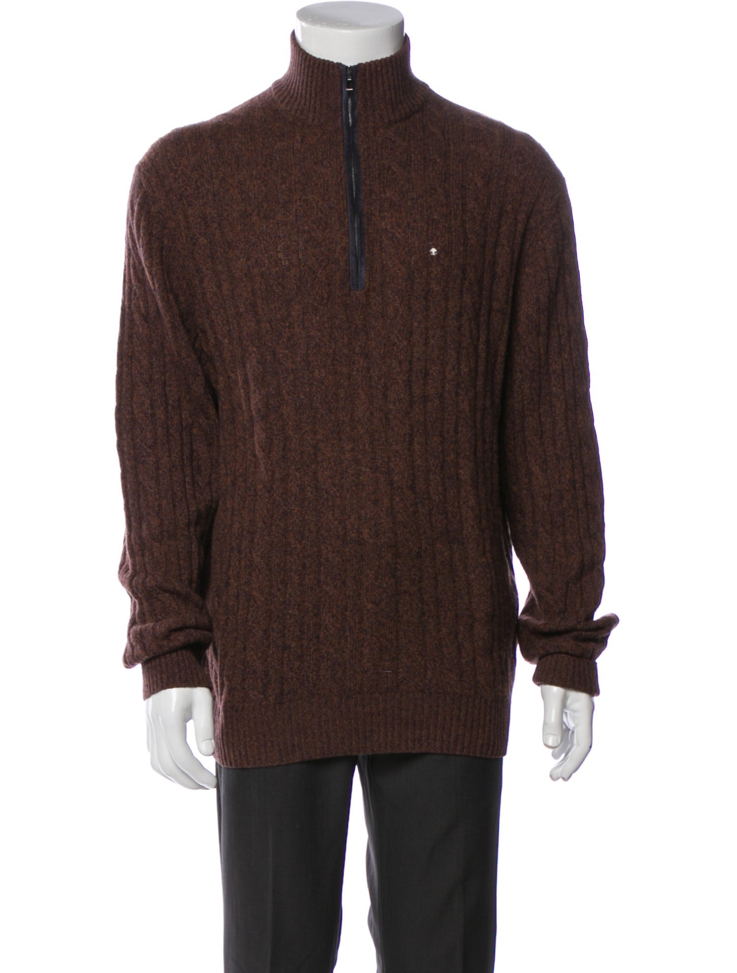 Loro Piana Baby Cashmere Mock Neck Cardigan