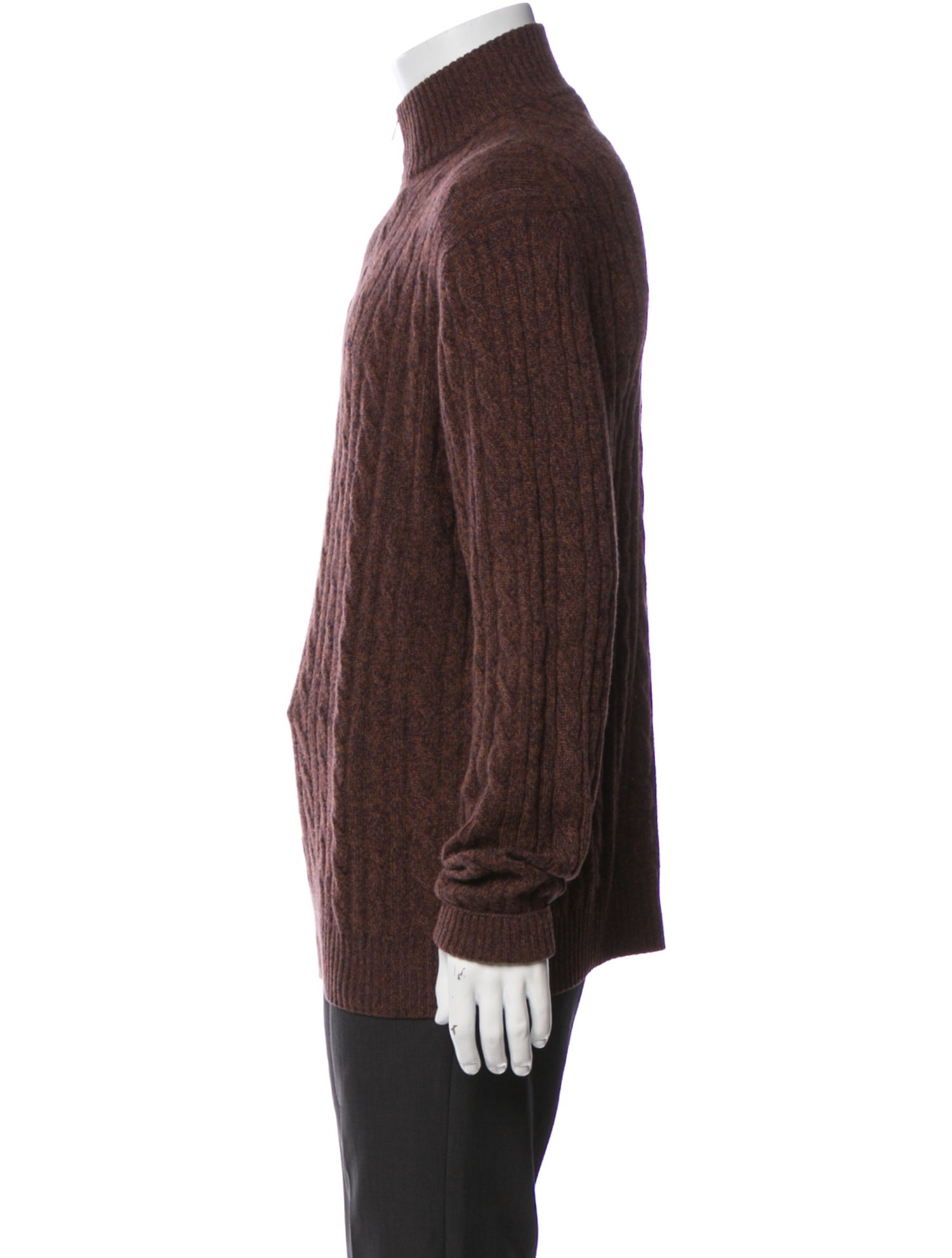 Loro Piana Baby Cashmere Mock Neck Cardigan