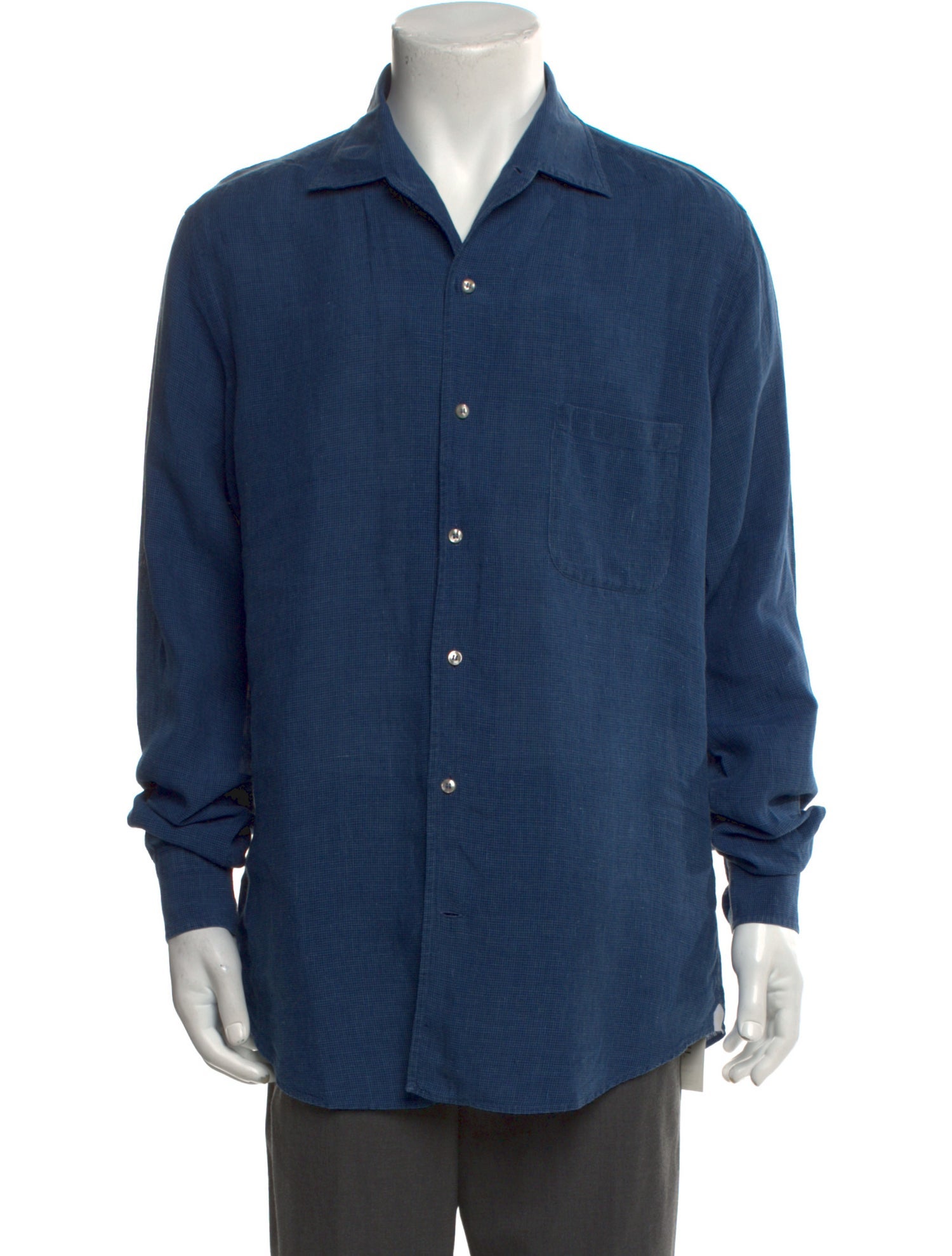 Loro Piana Andre Linen Denim Shirt