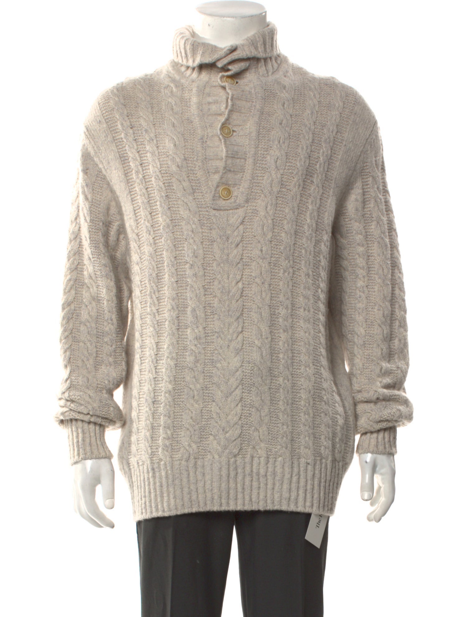 Loro Piana Cashmere Turtleneck Polo Sweater