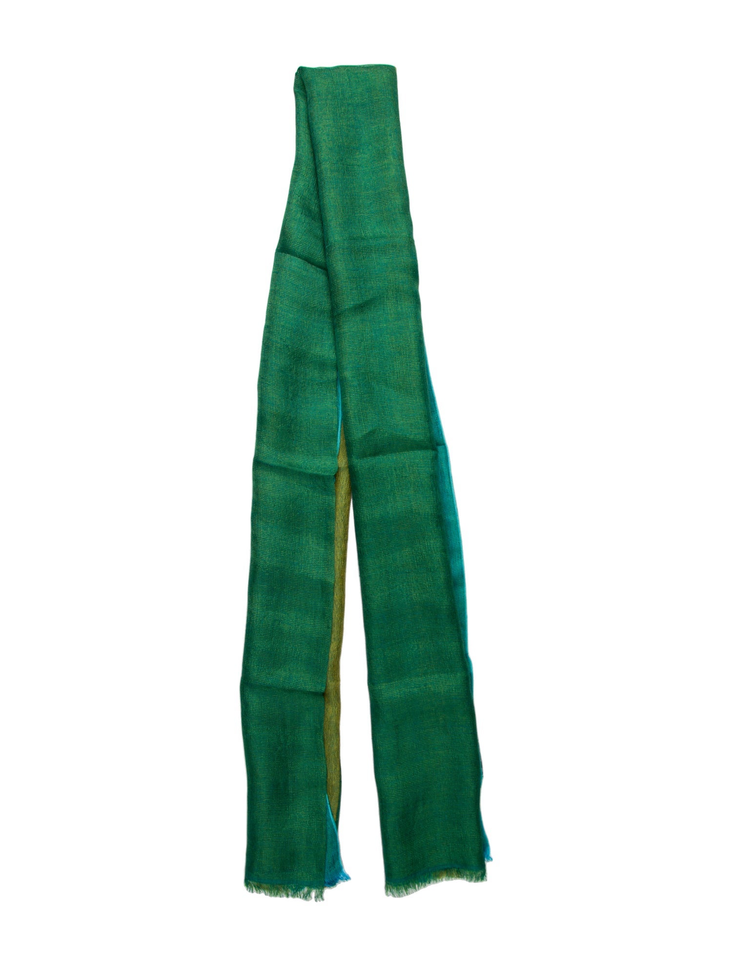 Loro Piana Silk Colorblock Pattern Scarf