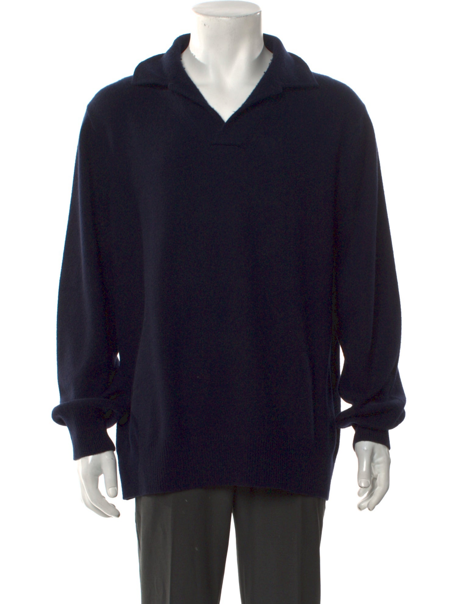 Loro Piana Baby Cashmere Collar Polo Sweater