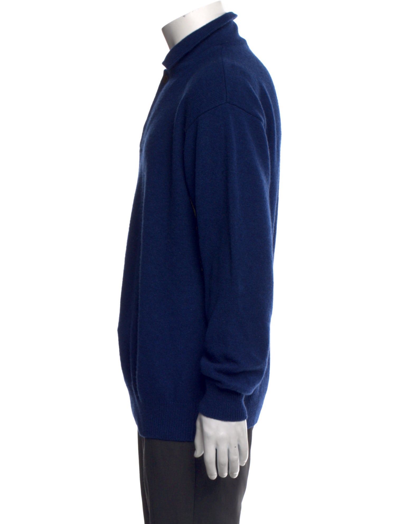 Loro Piana Cashmere Mock Neck Polo Sweater