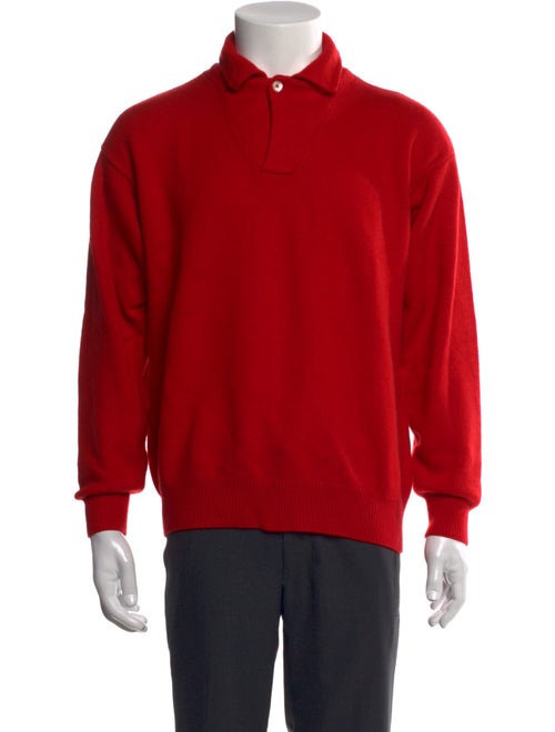 Loro Piana Cashmere Mock Neck Polo Sweater