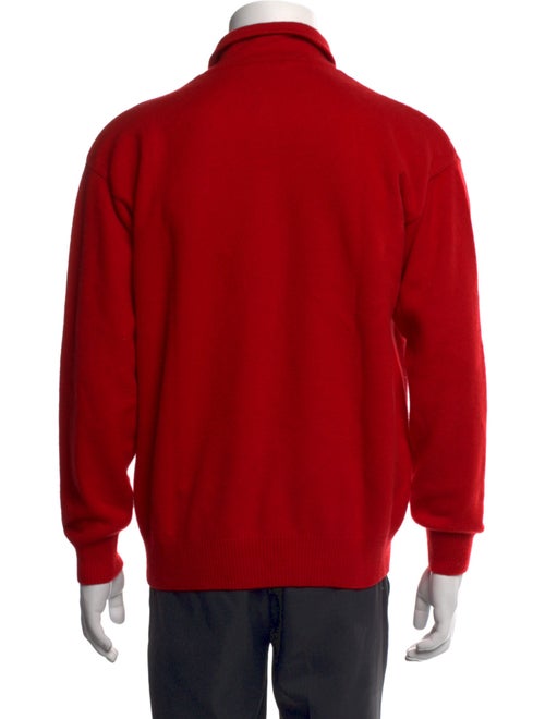Loro Piana Cashmere Mock Neck Polo Sweater