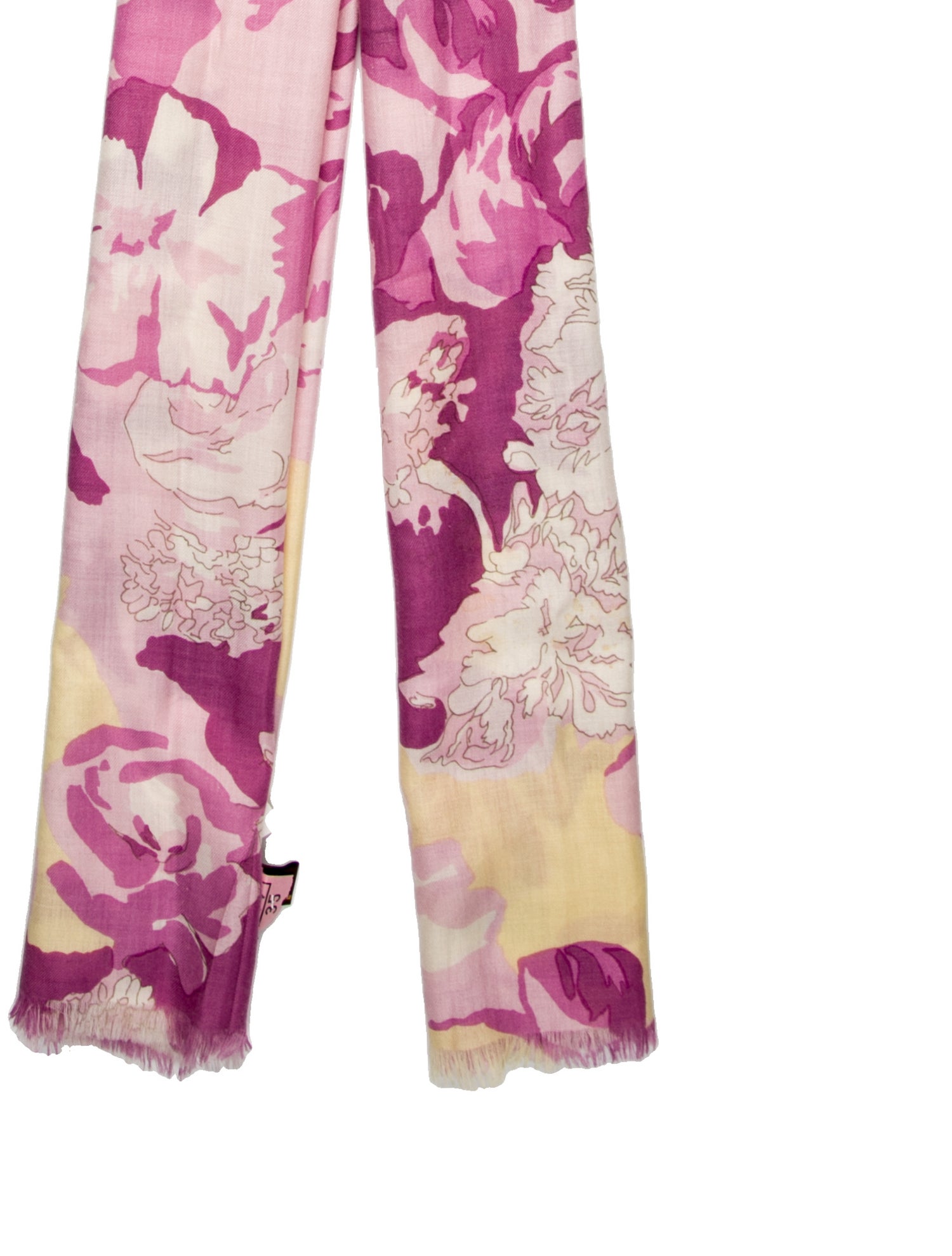 Loro Piana Cashmere Floral Print Scarf