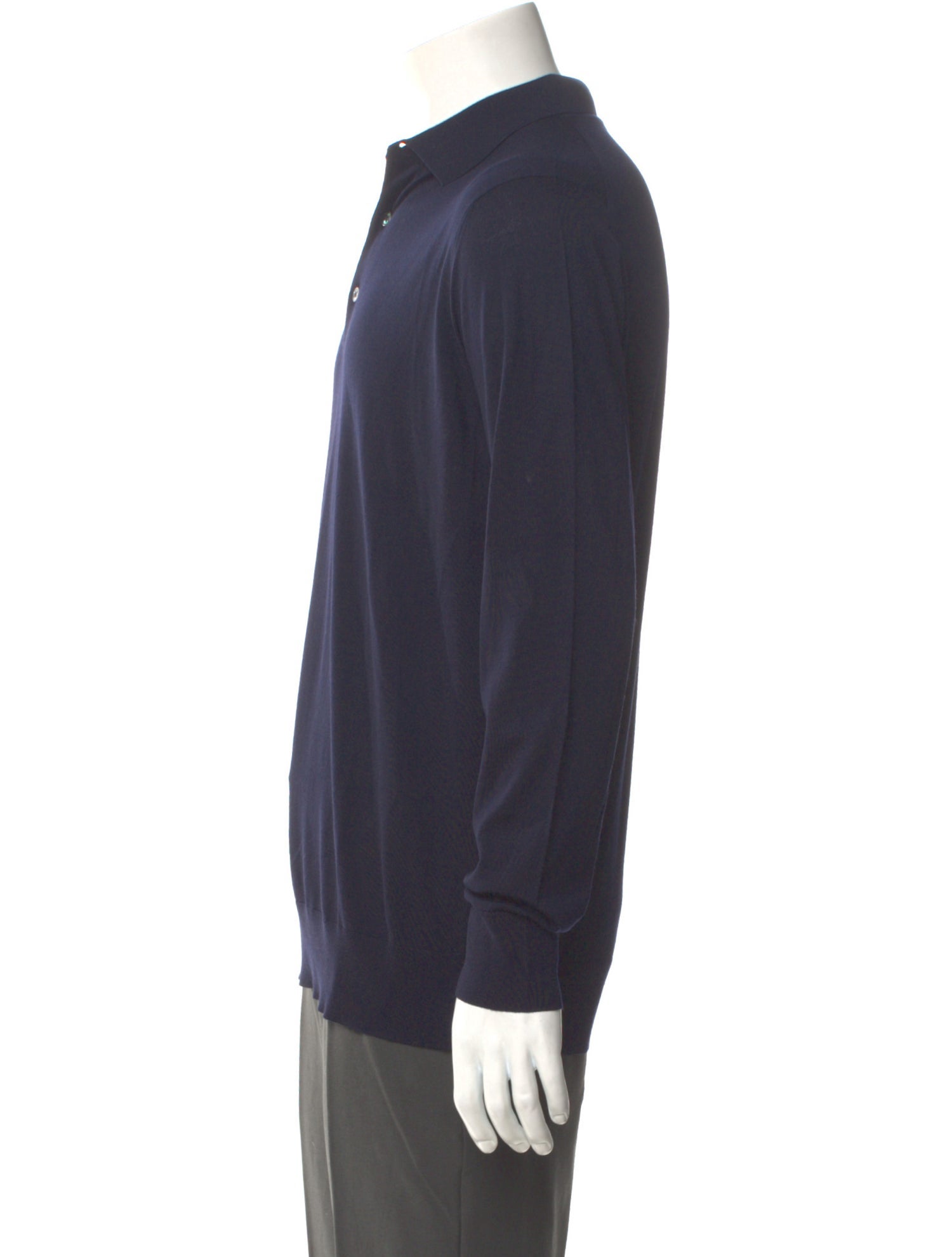 Loro Piana Virgin Wool Collar Polo Shirt