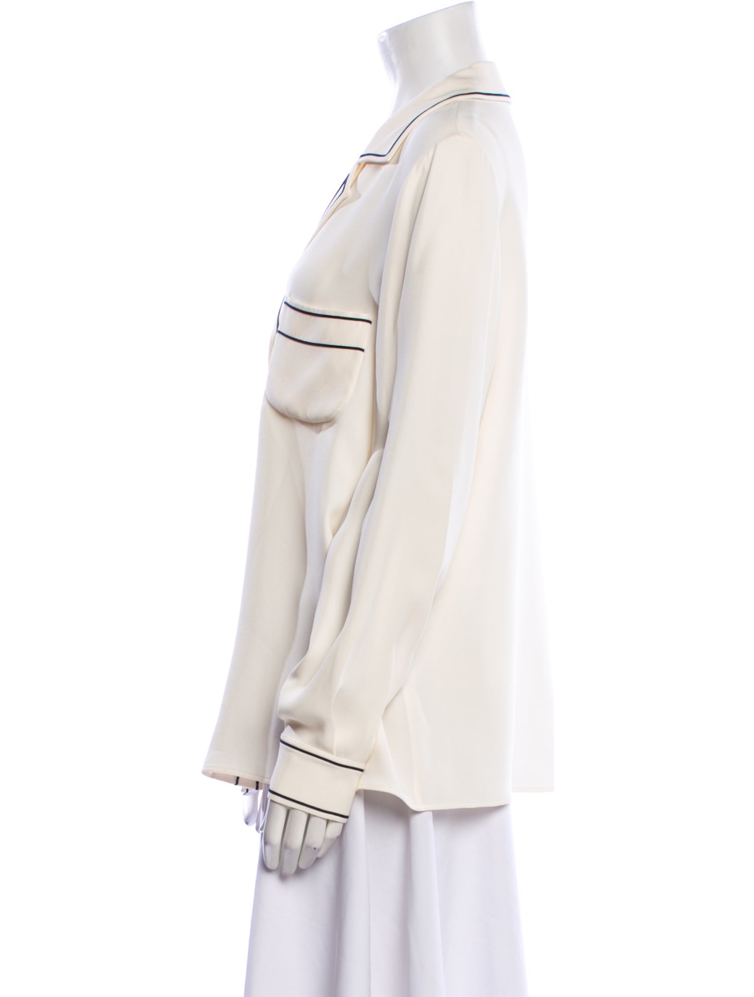 Loro Piana Silk V-Neck Blouse